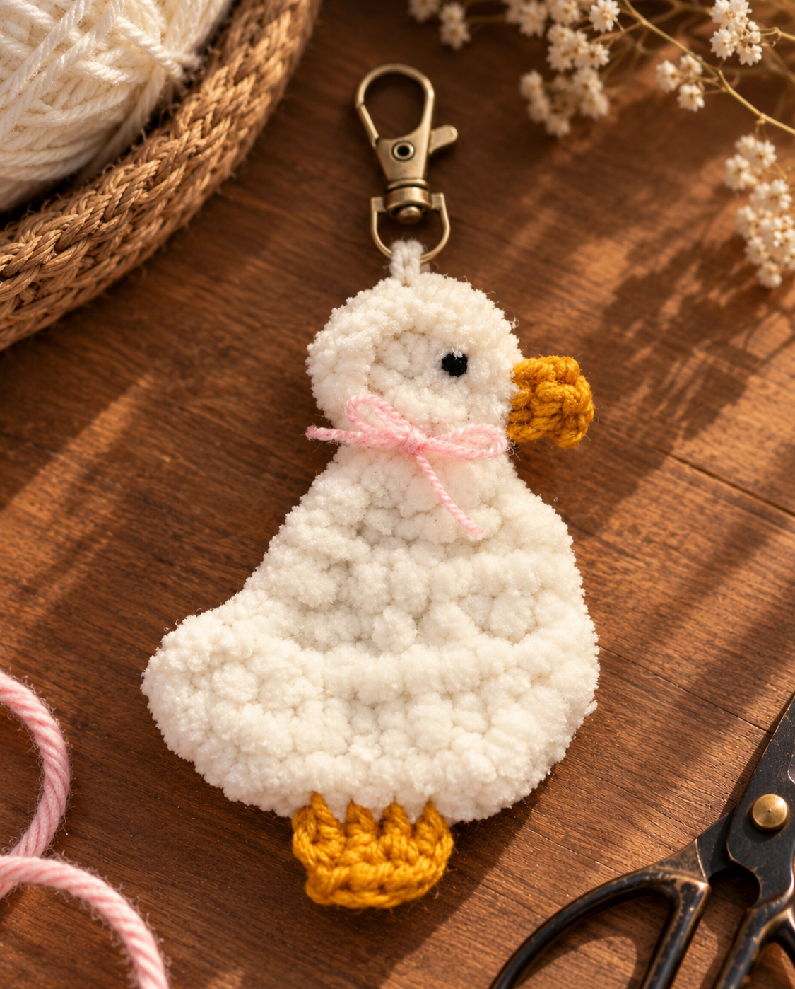 Crochet Duck - Charm/Keychain