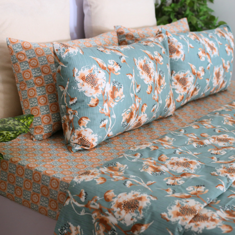Patterned Fleur- Bedset