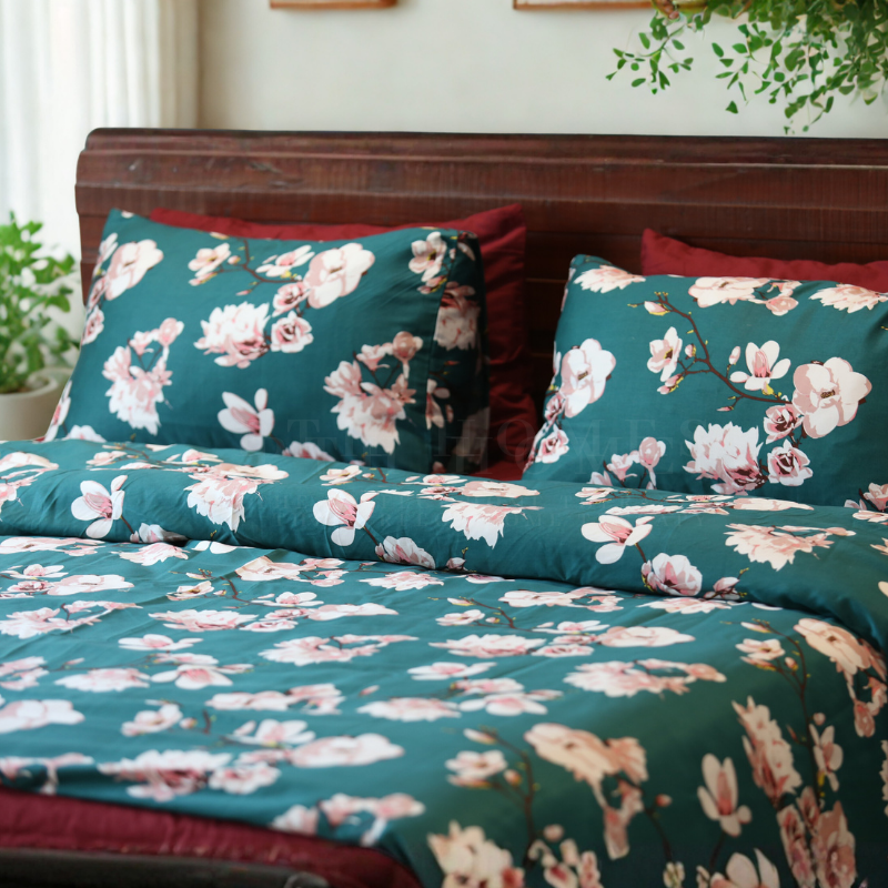 Emerald Green - Cotton Satin