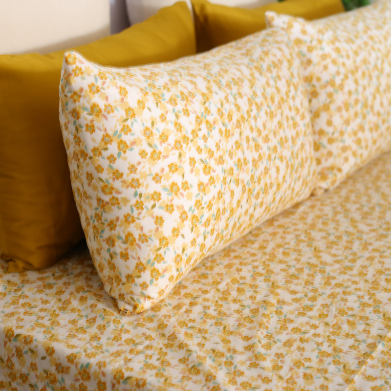 Lime Bloom - Cotton Satin