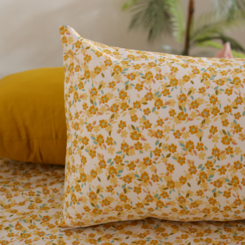 Lime Bloom - Cotton Satin