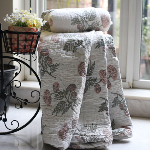 Mughal Motif - Coverlet Blanket