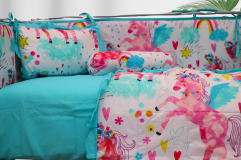 Rainbow Flight - Crib Bedding Set