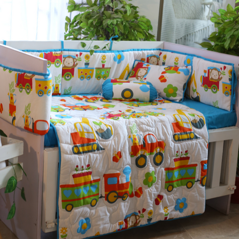 Circus Train - Crib Bedding Set