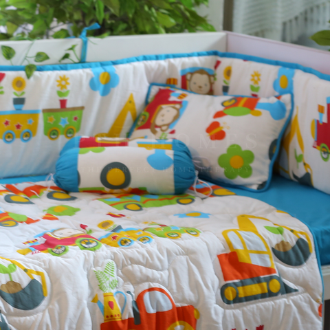 Circus Train - Crib Bedding Set