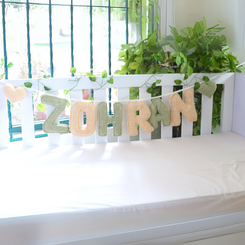 Crochet Name Garland