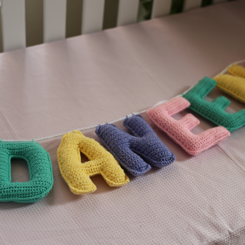 Crochet Alphabet Garland