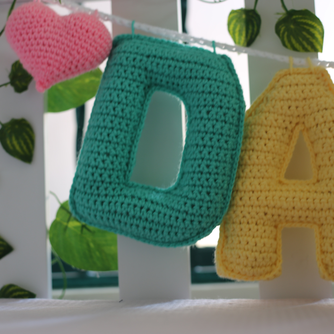 Crochet Alphabet Garland