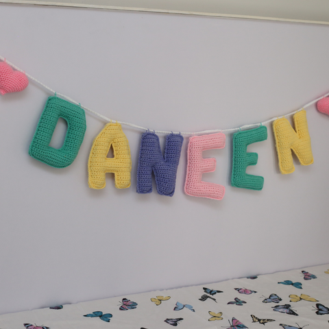 Crochet Alphabet Garland