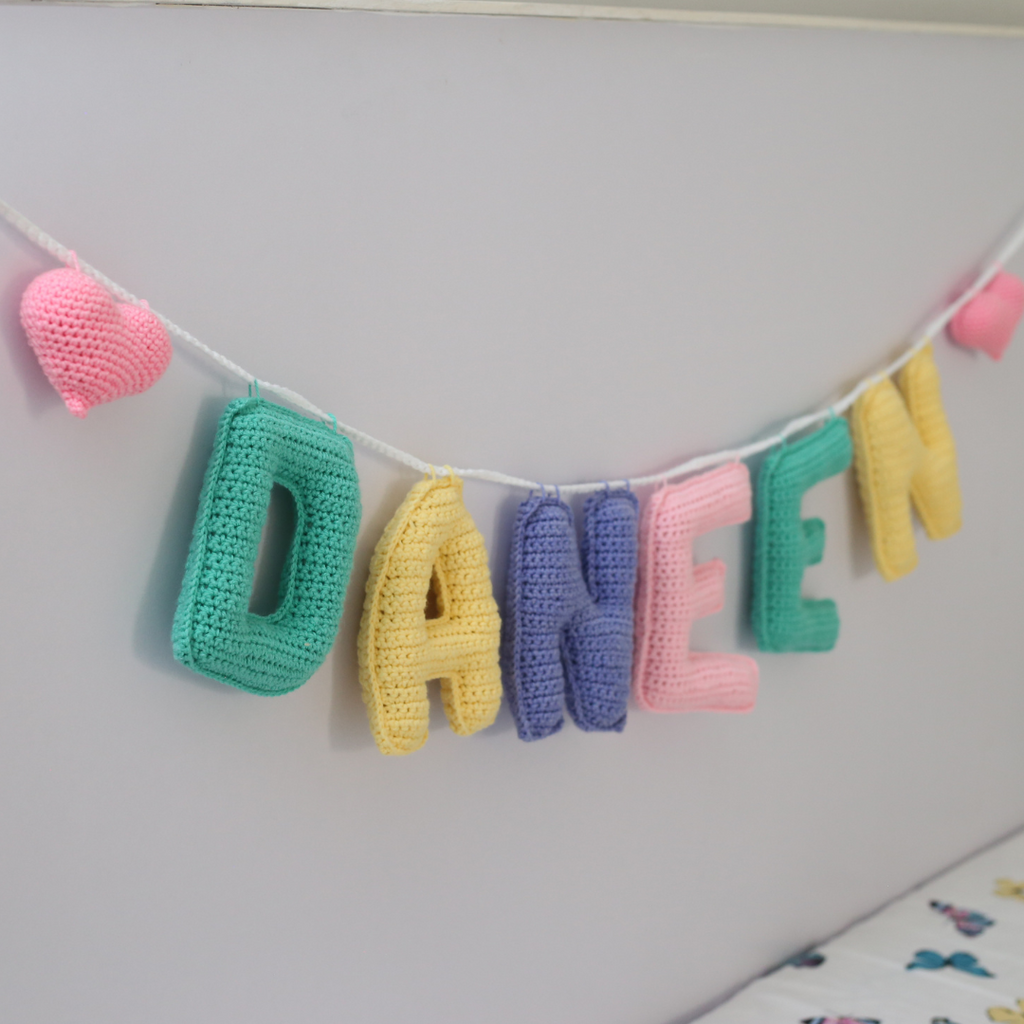 Crochet Name Garland