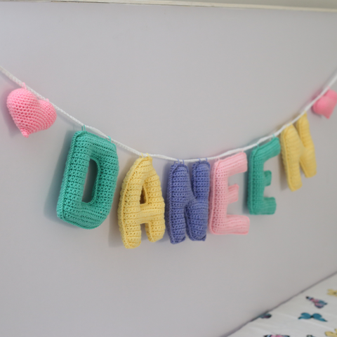 Crochet Alphabet Garland