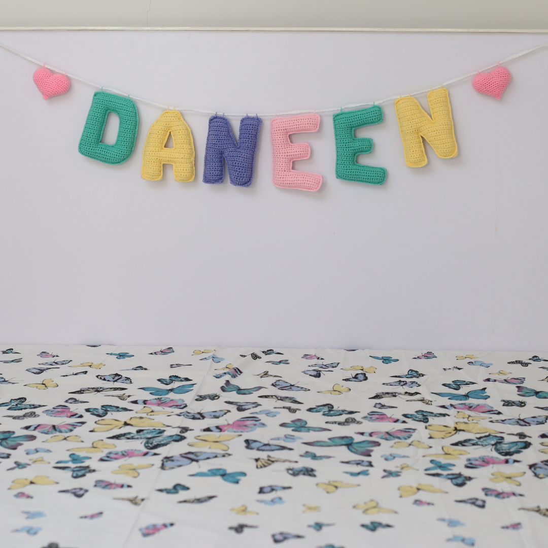 Crochet Name Garland