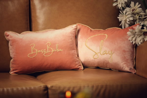 Customized Embroidered - Name Pillow