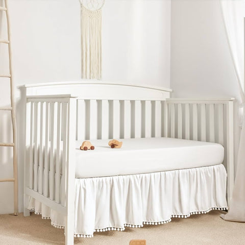 Crib Skirt (Pom Pom + Ruffled)