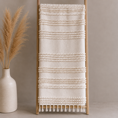 Ivory Clay - Handmade Throw