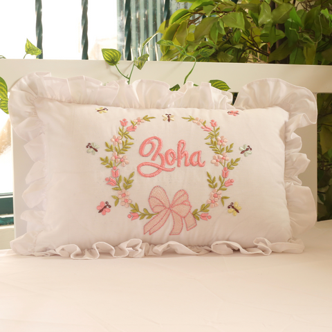 Name - Embroidered Cushion