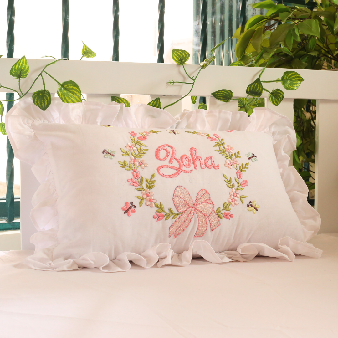 Name - Embroidered Cushion