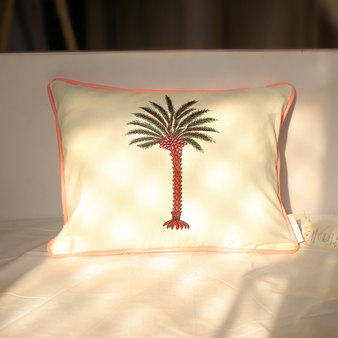 Bahama Palm | - Embriodered Cushions Covers