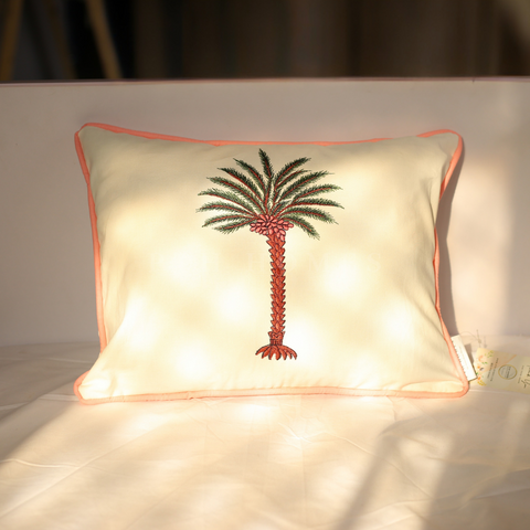 Bahama Palm | - Embriodered Cushions Covers