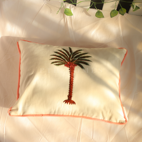 Bahama Palm | - Embriodered Cushions Covers