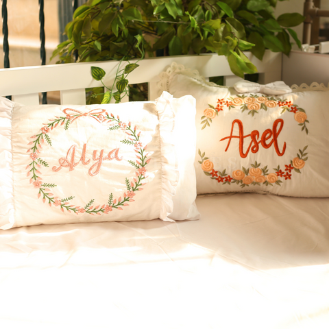 Name - Embroidered Cushion