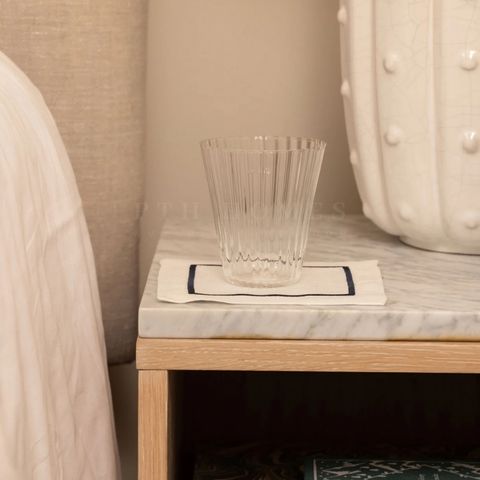 Line Embriodered Table Napkins - Set of 4