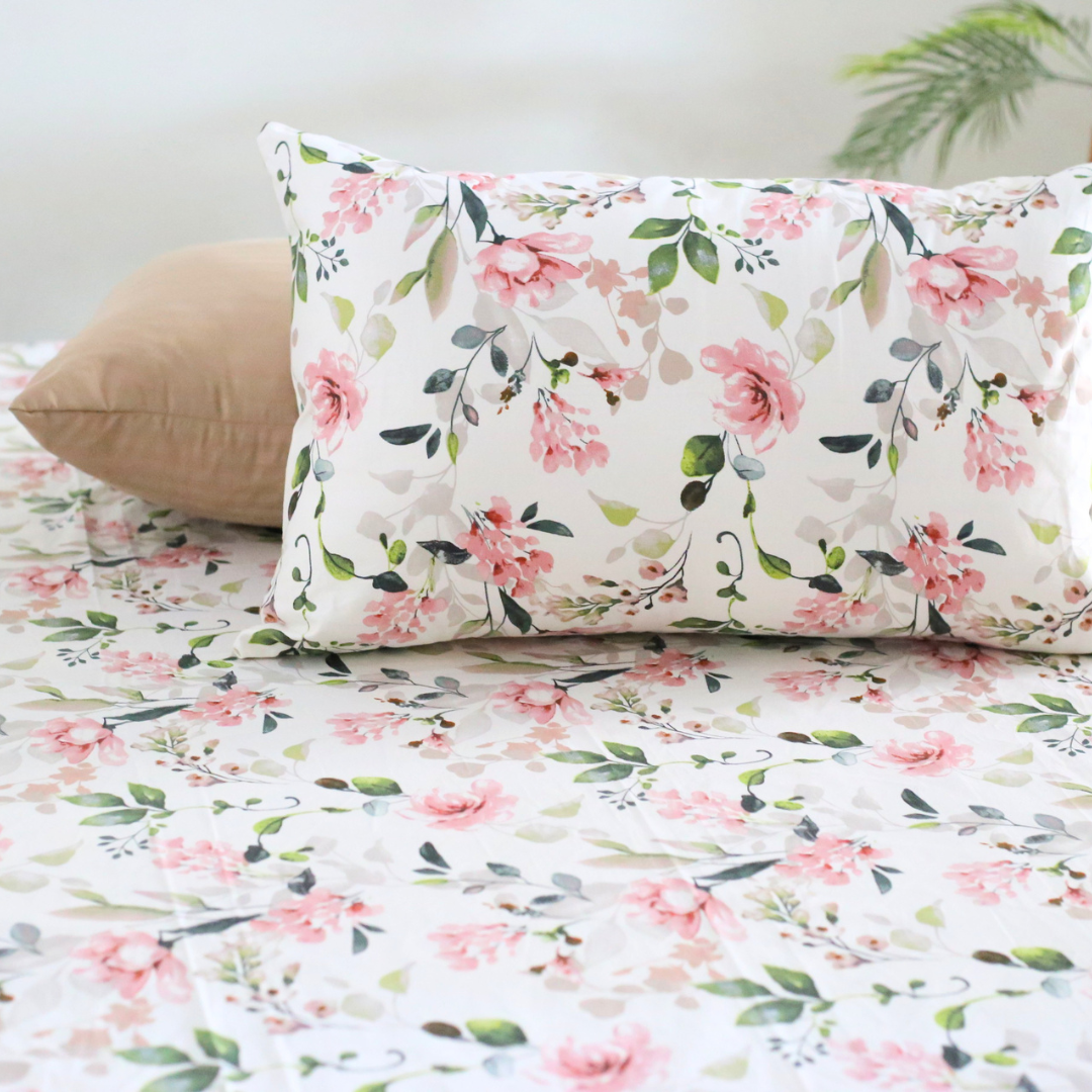 White Fleur - Cotton Satin