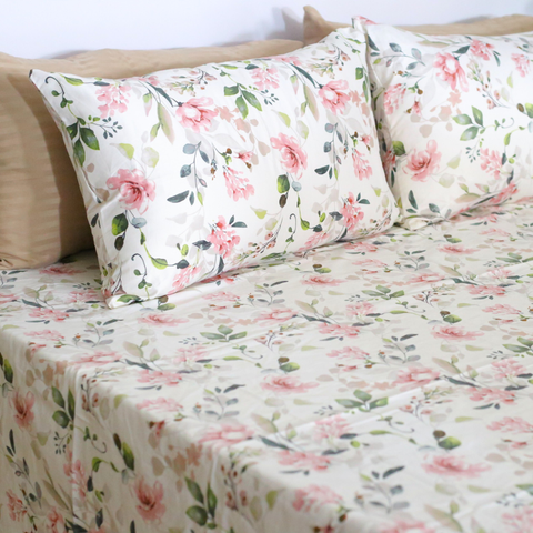 White Fleur - Cotton Satin