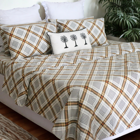 Brown Gingham - Bedset