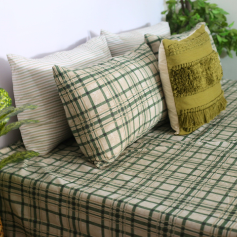 Green Checkered - Bedset