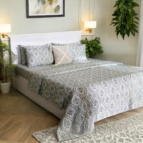 Grey Paislay - Bedset