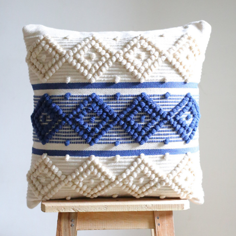 Handwoven - Blue Cushion Cover