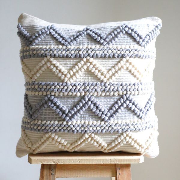 Handwoven - Grey Cushion Cover