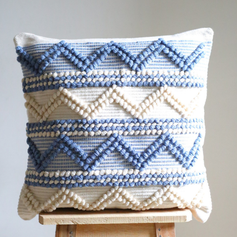 Handwoven - Light Blue Cushion Cover