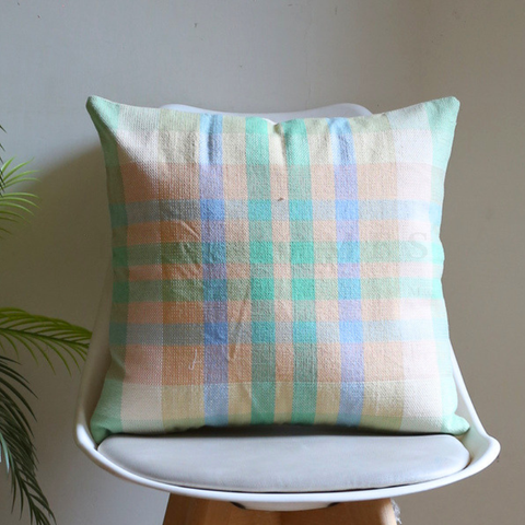 Plaid- Handwoven Cushion Cover