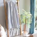 Handmade Organic - Woven Throw (Checkered)