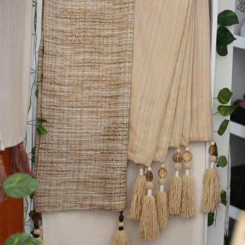 Handmade Organic - Woven Throw (|||)