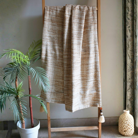 Handmade Organic - Woven Throw (|||)