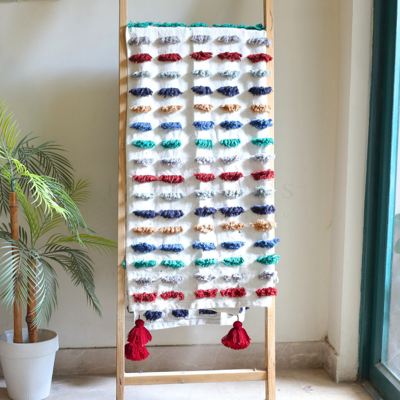 Handmade Organic - Woven Throw (Colored)