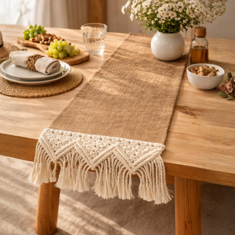 Jute Macrame - Table Runner & Mats