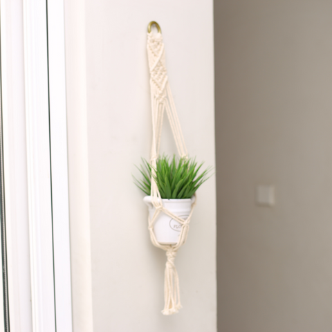 Macrame Planter & Shelf