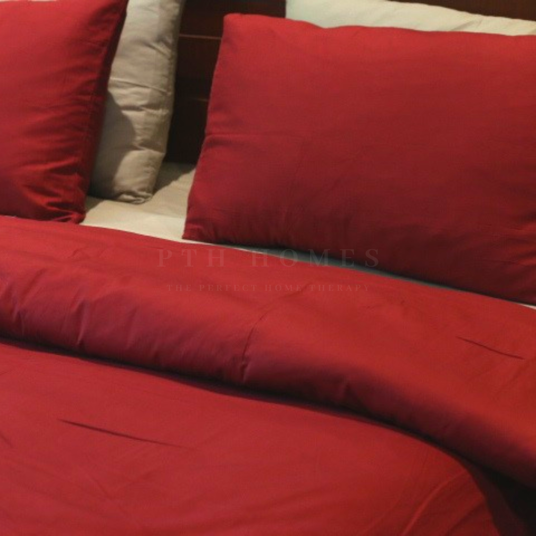 Maroon Love - Cotton Percale
