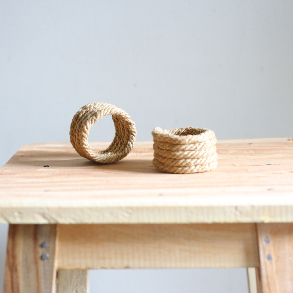 Napkin Holder (Set of 2) Jute Rope