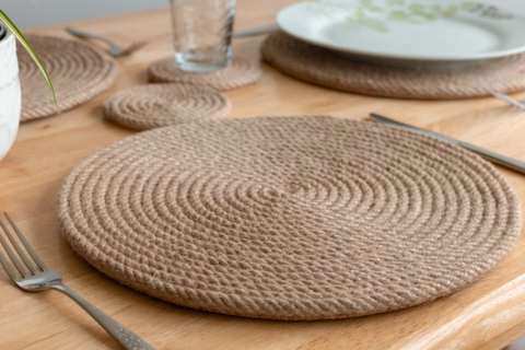 Natural Jute Rope - Placemats & Coasters