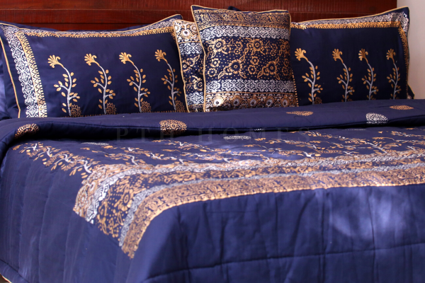 Neeli Bahar - Block Printed
