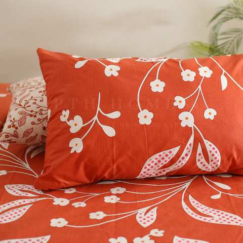 Tangerine Floral - Bedset