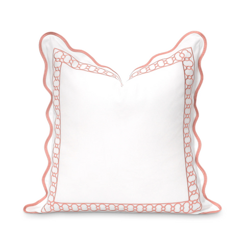 Scalloped - Embriodered Cushions Covers