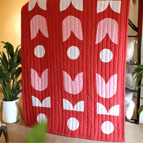 Tulip Patchwork - Boho Quilt