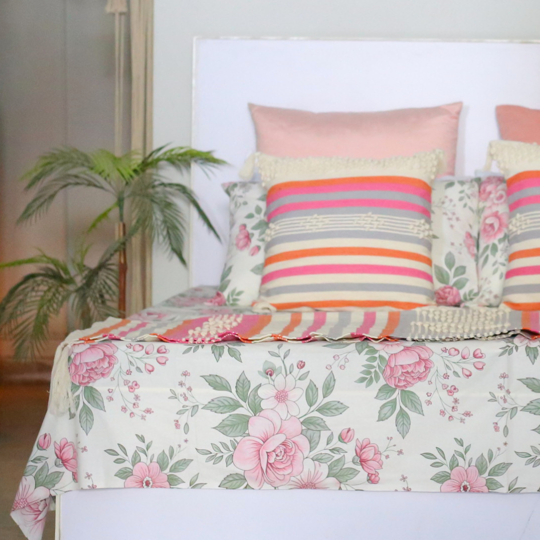 Pink Fleur - Bedset