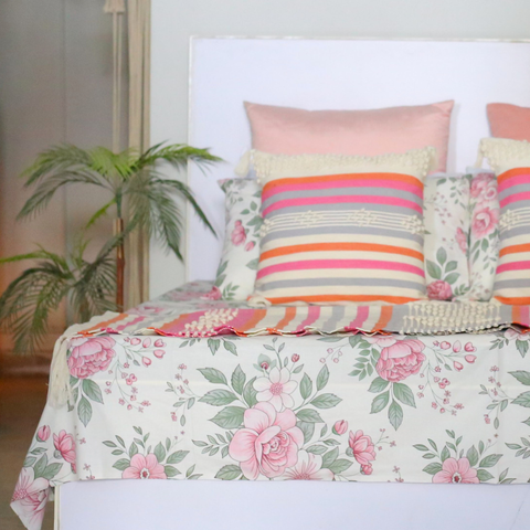 Pink Fleur - Bedset